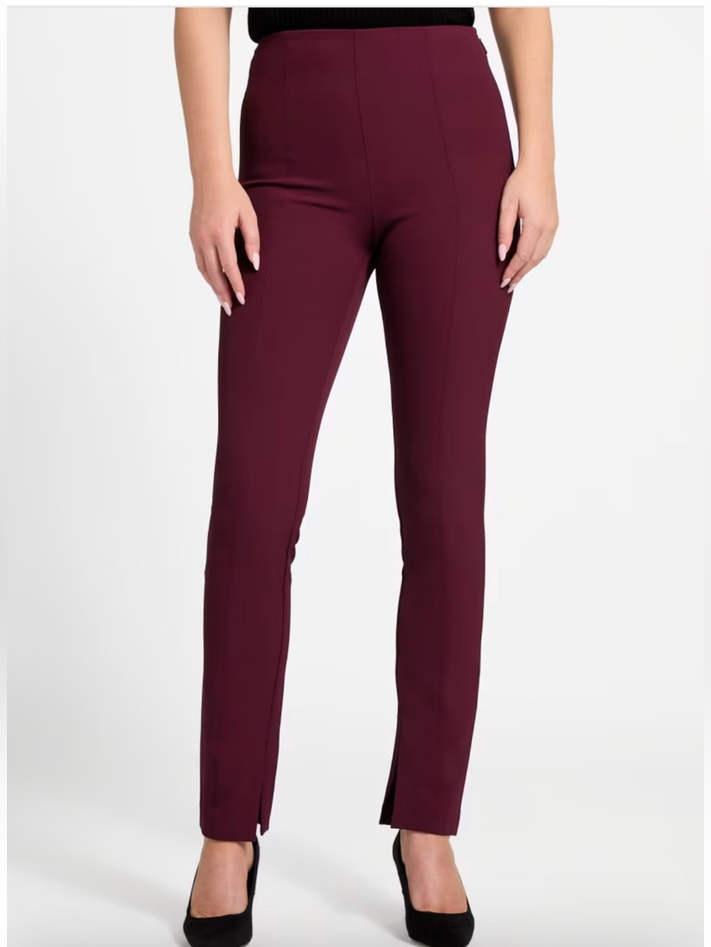 Marciano Burgundy Tailored Ponte Pant - Size L